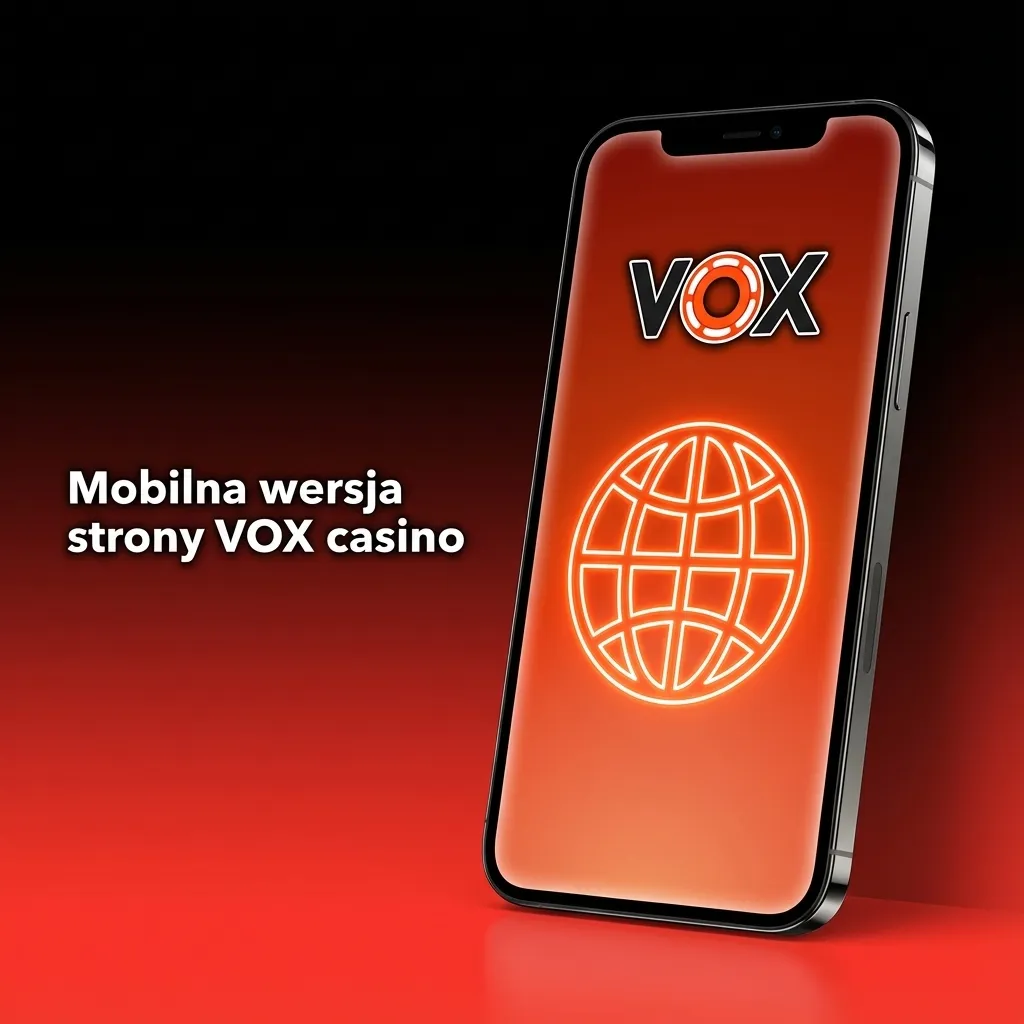 VOX casino mobile website displayed on smartphone showing optimized interface for betting and casino games
