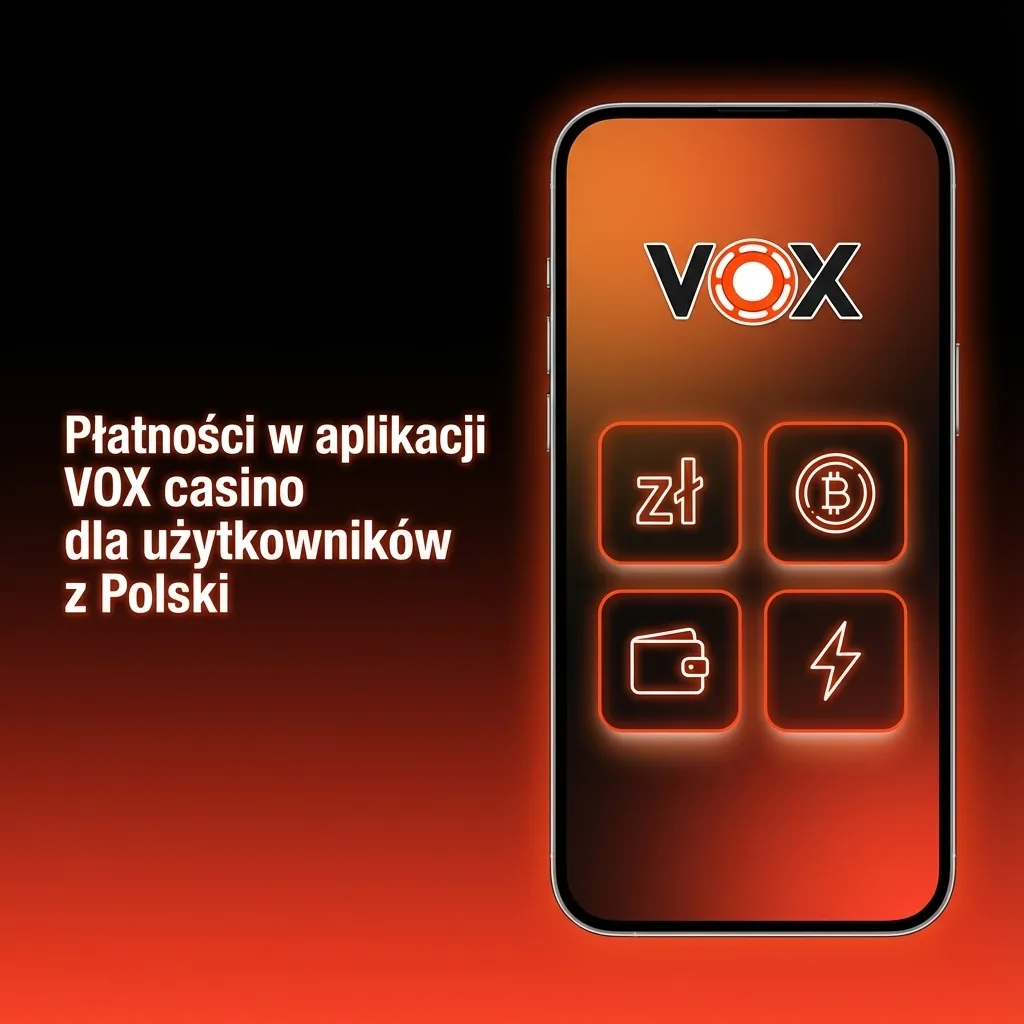 VOX casino payment methods interface showing options including Blik, cards, e-wallets, and cryptocurrencies for Polish users